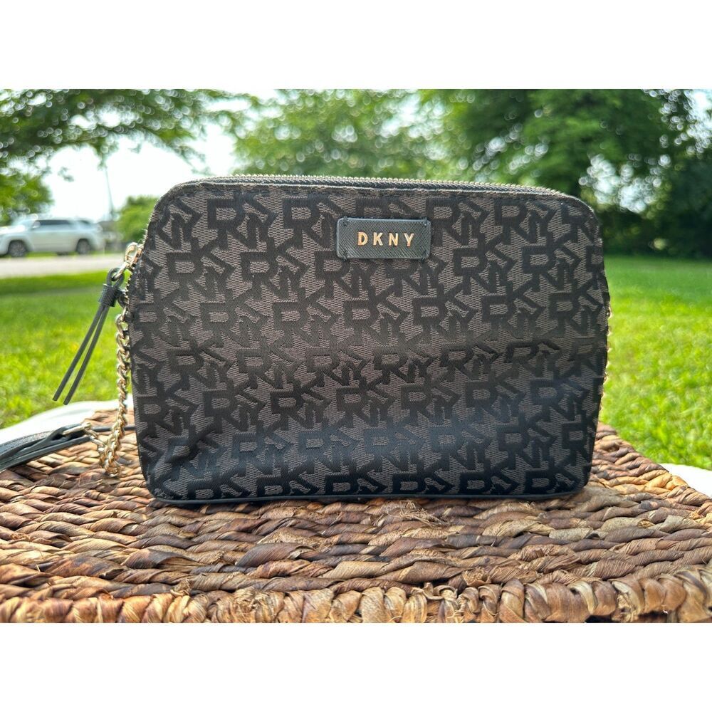 DKNY Signature Logo Black Crossbody Bag